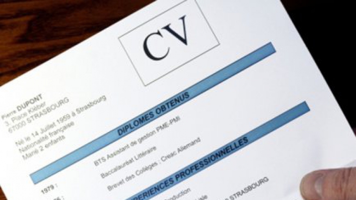 Cv pentru loc de munca