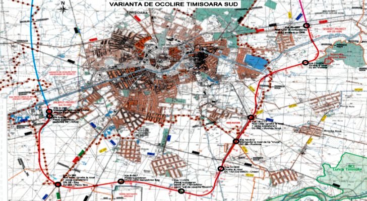 Testify feminine Metaphor Centura de Sud Timisoara, varianta finala. Unde vor fi drumuri de  acces/descarcare in comunele de pe traseu. Harta – Opinia Timisoarei