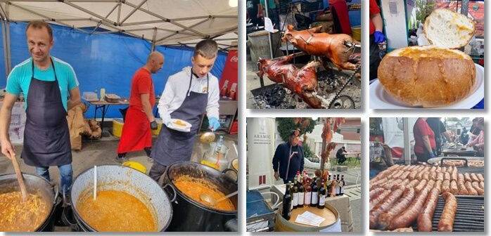 Titlul rescris corect gramatical, în română, cu 10 cuvinte, ca știre, ar putea fi:
„Paprica pe saturate, purceluși la protap și vinuri din Dealurile Banatului, la cel mai așteptat festival al toamnei, aproape de Timișoara, cu concertul Phoenix.”