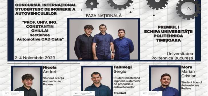 Studentii de la Mecanica UPT castiga un important concurs de inginerie