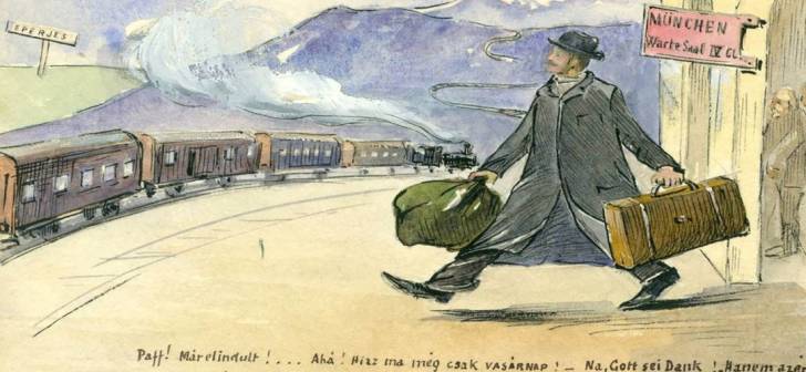 "O carte frumoasa de pictură in acuarela și tus, semnată de Ferenczy József, atracția lunii la Muzeul National al Banatului din Timișoara"