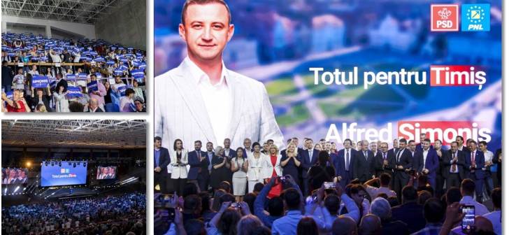 Mii la lansarea PSD-PNL Alfred Simonis pentru presedintia CJ Timis