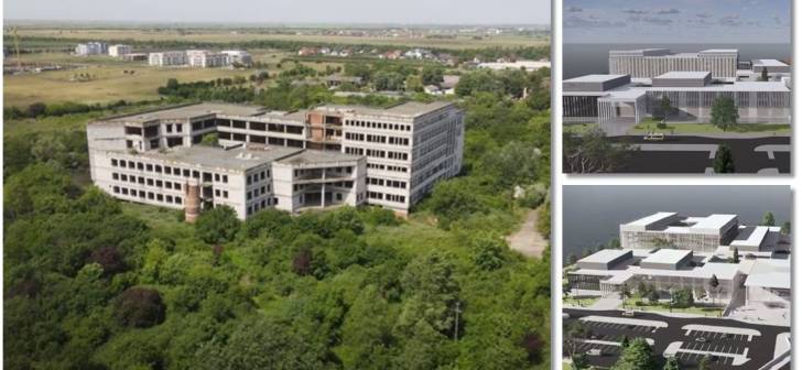 Institutul Regional de Oncologie Timisoara, ridicat pe Torontalului, licitat cu 250 milioane de euro. Alfred Simonis laudă investiția majoră în sănătate.