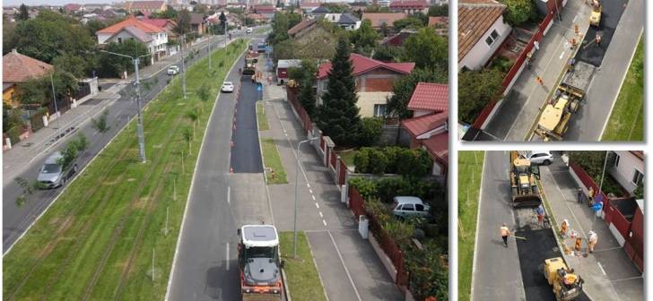 Drumul Calea Bogdanestilor din Timisoara, mereu in reparatii si asfaltari.