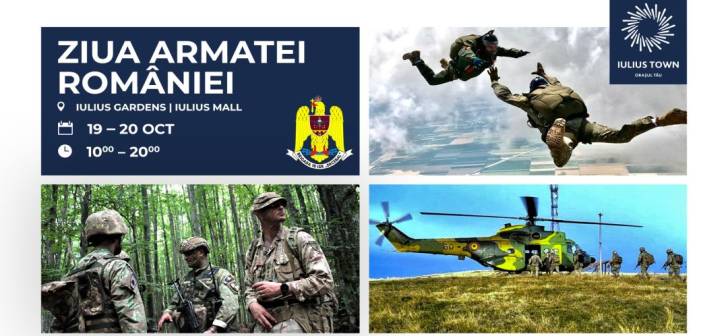 Ziua Armatei la Iulius Town Timisoara: distractie pentru copii Ziua Armatei la Iulius Town Timisoara: distractie pentru copii