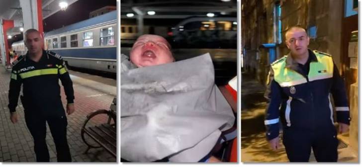 Un nou nascut s-a nascut pe o banca din gara din Timisoara. Politistii au ajutat mama. Un nou nascut s-a nascut pe o banca din gara din Timisoara. Politistii au ajutat mama.