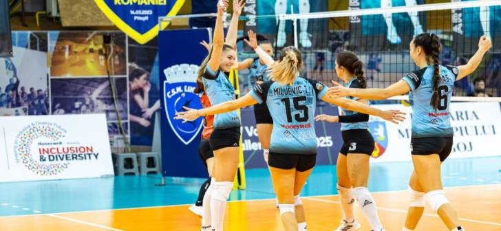 CSM Lugoj surprinde cu victorie spectaculoasă în debutul play-off-ului de volei feminin.