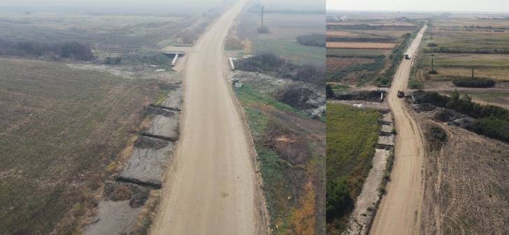 Centura Mică din jurul Timișoarei, neasfaltată între Sag și Sânmihaiu Român. Drumul în... Centura Mică din jurul Timișoarei, neasfaltată între Sag și Sânmihaiu Român. Drumul în...
