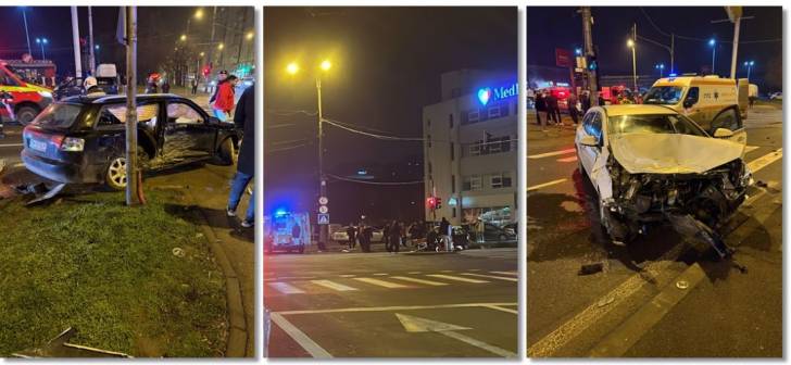 Tânăr de 19 ani provoacă accident grav într-o intersecție din Timișoara, patru răniți Tânăr de 19 ani provoacă accident grav într-o intersecție din Timișoara, patru răniți