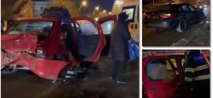Accident în lanț la intrarea în Timișoara din cauza unei șoferițe. Urmărește video-ul! Accident în lanț la intrarea în Timișoara din cauza unei șoferițe. Urmărește video-ul!