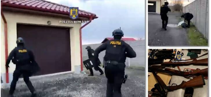 Știre: În Timișoara, autoritățile opresc transport ilegal de arme. 11 suspecți reținuți. Știre: În Timișoara, autoritățile opresc transport ilegal de arme. 11 suspecți reținuți.