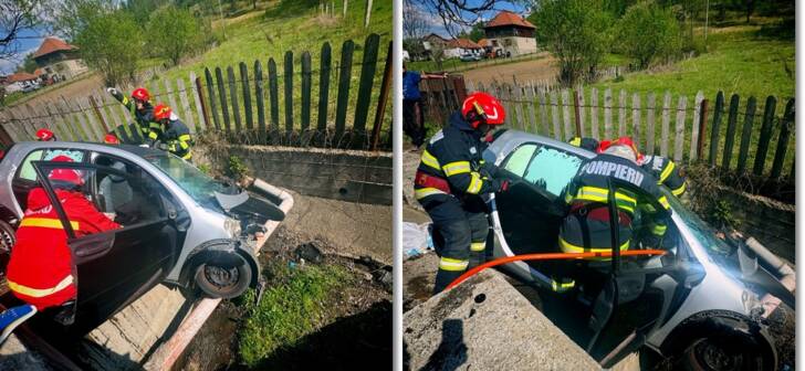Accident fatal: o femeie a murit, alta transportată de urgență la Timișoara cu elicopterul SMURD.