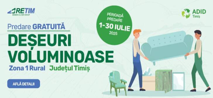 „Colectare gratuită a deșeurilor voluminoase în Zona 1 Rural Timiș – Descoperă detaliile!” „Colectare gratuită a deșeurilor voluminoase în Zona 1 Rural Timiș – Descoperă detaliile!”