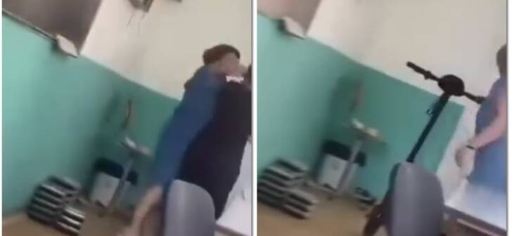 VIDEO. Profesoară și elevă, conflict surprins în școala din Timiș din cauza unei trotinete. VIDEO. Profesoară și elevă, conflict surprins în școala din Timiș din cauza unei trotinete.