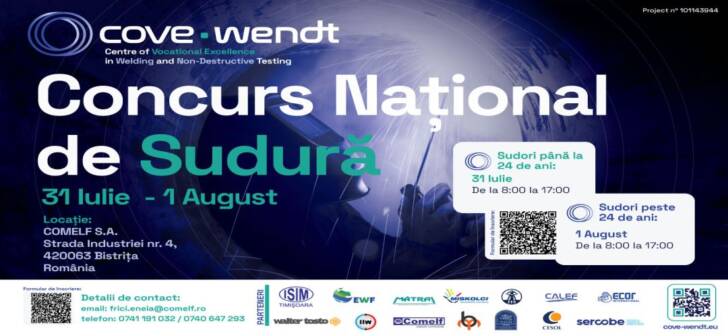 CCIA Timiș îi invită pe sudorii români să participe la Concursul Național de Sudură 2025 în Bistrița CCIA Timiș îi invită pe sudorii români să participe la Concursul Național de Sudură 2025 în Bistrița