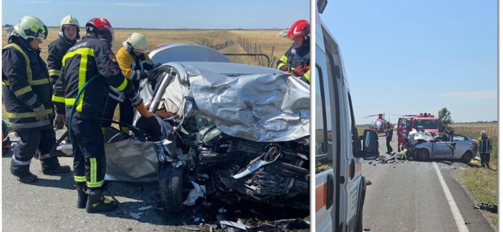 Accident tragic: 2 morți și 4 răniți, printre care doi copii, salvatorii au intervenit. Accident tragic: 2 morți și 4 răniți, printre care doi copii, salvatorii au intervenit.