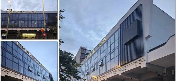 Gara de Nord Timiș se transformă: perete cortină, riflaje metalice și LED-uri inovative. Gara de Nord Timiș se transformă: perete cortină, riflaje metalice și LED-uri inovative.