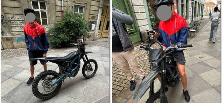 Accident șocant în Piața Unirii din Timișoara: băiat surprins pe motocicleta electrică. Accident șocant în Piața Unirii din Timișoara: băiat surprins pe motocicleta electrică.