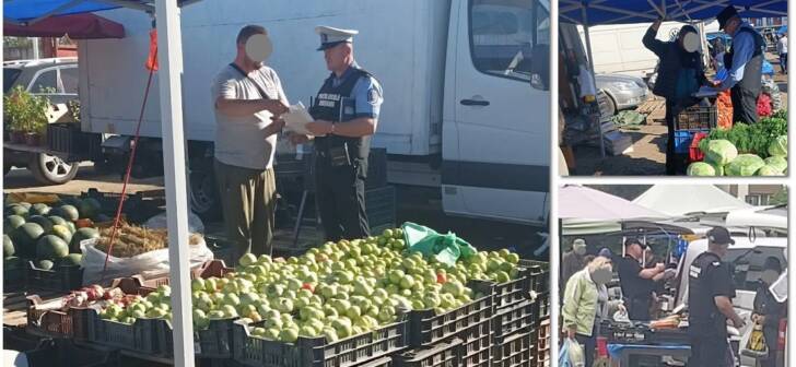 Rază de control în piețele din Timișoara: amenzi pentru comercianți și agricultori. Rază de control în piețele din Timișoara: amenzi pentru comercianți și agricultori.