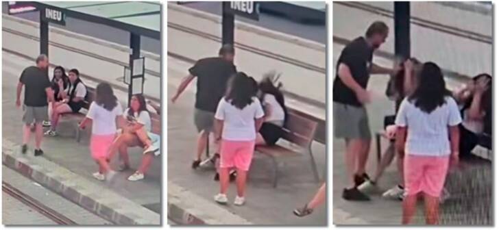 Agresiune șocantă în Banat: două fete atacate de un bărbat într-o stație de tramvai.