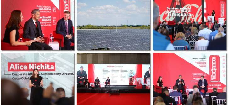 Coca-Cola sărbătorește 30 de ani la Timișoara cu o investiție de 5 milioane lei în energie