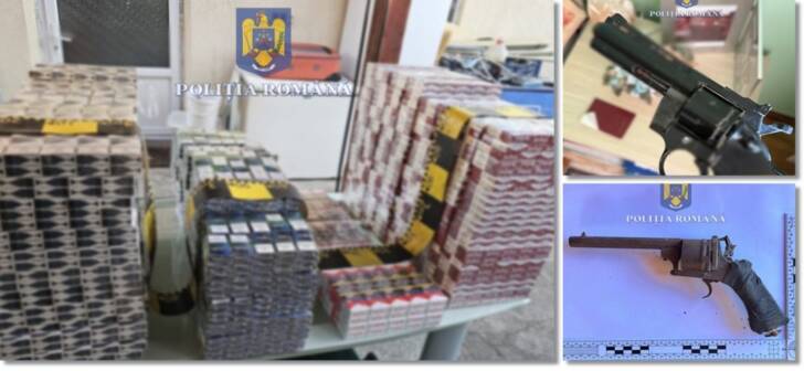 Captură surprinzătoare lângă Timișoara: arme, țigări de contrabandă și mulți bani descoperiți. Captură surprinzătoare lângă Timișoara: arme, țigări de contrabandă și mulți bani descoperiți.
