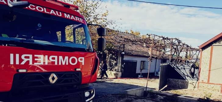 Incendiu devastator într-o casă din Lovrin: Iată toate informațiile esențiale.