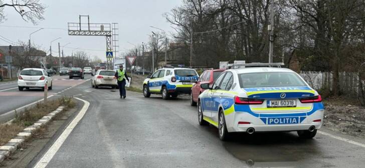 Razie mare pe DN6 în Timiș: sute de șoferi opriți pentru control.