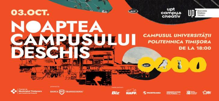 Noaptea Campusului Deschis revine la UPT. O seară în care universitatea devine spațiul de întâlnire al întregii comunități